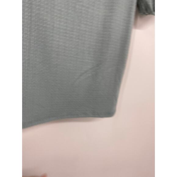Caution to the Wind Womens Teal Short Sleeve Cropped Blouse NEW Size Small - Picture 5 of 9